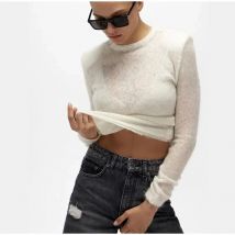 Frauen Elegante Weiche Frauen Gestrickte Pullover Pullover Dame Casual Rundhals Langarm Pullover 2024 Frühling Herbst Weibliche Outwear