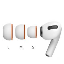 Nauszniki z pianki memory do bezprzewodowych słuchawek Bluetooth Airpods Pro Silikonowe osłony na uszy Nakładki na słuchawki Nauszniki 2 sztuki / para