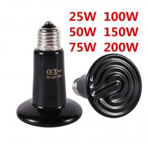 25 W/50 W/75 W/100 W/150 W/200 W Sonnen Keramik IR Wärme Emitter birne Reptil Infrarot Heizung Schildkröte Schlange Eidechse Haustier Küken Lampe 220 V