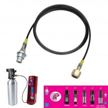 Soda-Wassermaschinen-Füllstation, Fülladapter, Schlauch-Set für Terra, Gaia, DUO, ART Kohlendioxid-Zylinder, Tank, Mineralwasser