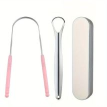 Neue Edelstahl Zunge Schaber Oral Zunge Reiniger Pinsel Zunge Zahnbürste Oral Hygiene Hohe Qualität Zunge Schaber