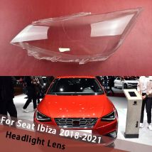 For Seat Ibiza 2018 2019 2020 2021 Headlamp Cover Transparent Mask Case Headlight Shell Plexiglass Replace Original Lens Shade