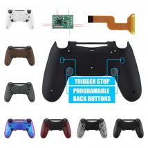 eXtremeRate Dawn 2.0 FlashShot Remap Kit con guscio posteriore, 2 pulsanti posteriori e 2 grillagli per controller PS4 JDM 040/050/055
