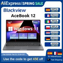 Blackview AceBook 12 Win 11 Laptop 16 ''FHD IPS, Notebook Intel I5-1030NG7, SSD da 16GB di RAM 512GB, pulsante di alimentazione per impronte digitali 2 in 1