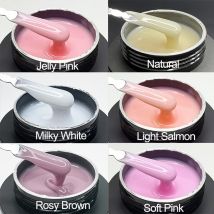 Jillnails Gel medio per unghie autolivellante da 50 ml per la costruzione di estensioni delle unghie