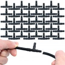 Sprcycle 20-100 sztuk 1/4 Cal złącze wspólne Tee nawadniania kropelkowego Dripper podlewanie