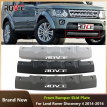 ROVCE Front Bumper Trailer Cover For Land Rover Discovery 4 2010-2016 LR4 Skid Plate Tow Hook LR05133/LR051329/LR051331