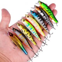 1pc Minnow Angeln Köder 7cm 5,7g Bass Künstliche Harten Köder Wobbler Crankbait 3D Augen sinking Kunststoff Köder fisch Pesca