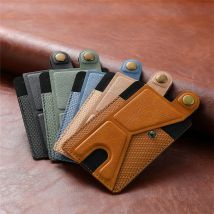 Multifunktion ale Halterung Karte Magnetband Handy-Karten tasche Karten abdeckung zurück mit 3m Gummi PU Leder Karten abdeckung