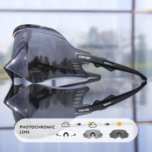 Kapvoe-Photochrome Sport-Sonnenbrille für Herren, Rennrad, MTB, Fahrradbrille, Reitbrille, Sportbrille, Fahrrad, Damen, Fahrradbrille