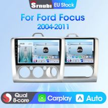 Srnubi 2 Din Autoradio Per Ford Focus 2 3 Mk2 2004-2011 Wireless CarPlay Android Auto WiFi Navigazione GPS BT Video Musica Stereo
