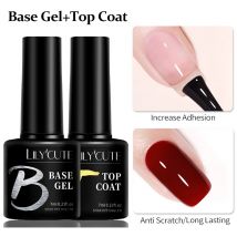 LILYCUTE 7ml Base Nowipe Top Coat Soak Off UV LED Gel Smalto per unghie Gel di rinforzo Vernici gel multifunzione semipermanenti
