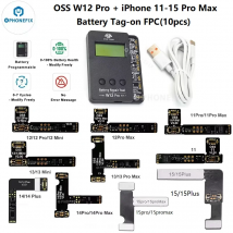 W12 Pro Batterie-Reparatur-Programmierer, W11 Pro-Box für iPhone 11–15 Uhr, 0–100 % Batterie, Gesundheit, Datenkalibrierung, Ladezyklus, Zählung, Reset