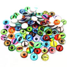 100 Stück 50 Paar Dragon Eyes Katzenauge Spielzeug Hot Sale 6mm 8mm 10mm 12mm Handgemachte Fotoglas Cabochons DIY Making Zubehör