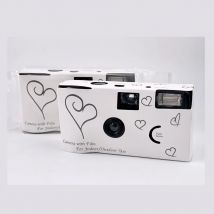 Cámara de película desechable para boda, 1-6 uds., 35mm, una sola vez, 16/27 rollo de cámara Flash para aniversario, regalo de cumpleaños, fiesta y vacaciones