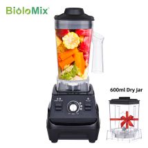 BioloMix Mini Pro 1800W High Power Smoothie Mixer BPA FREI 1,8 L und 0,6 L Dual Jar Hohe Leistung küche Mixer Entsafter