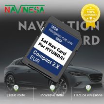 Aggiorna le mappe nel Regno Unito Europa Sat Nav per Hyundai H1/i20/Santa Fe/Grand Santa Fe/Tucson 2024 Sistema di navigazione GEN2 Scheda SD 16GB GPS