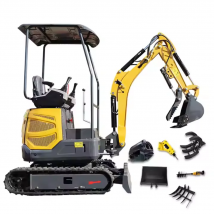 Mini Escavatore 1.5 tonnellate 1.8 tonnellate Personalizzato Spedizione Gratuita Multi-funzione Kubota Engine Digger Piccoli escavatori agricoli cingolati Casa