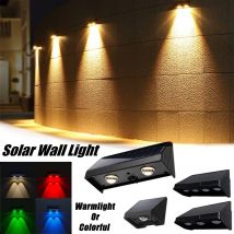Solar-Wandleuchte für den Außenbereich, LED-Lampe, wasserdicht, 1/2/3/4 LED-Perlen, solarbetrieben, für Veranda, Balkon, Countyard, Wandzaun-Dekorationen