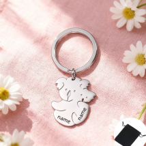 Nome personalizzato Portachiavi Koala Bear Intaglio personalizzato Nome Dimensioni Portachiavi Koala Borsa Chiave Accessori per gioielli