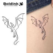 Boldink MythicInk Temporäres Tattoo, Letzt bis 15 Tage, neue Technologie, magischer, wasserfester, semi-permanenter Aufkleber.