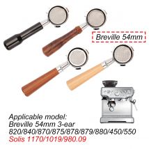 54mm Bottomless Portafilter  For Breville 870 878 880 With 2 Cup Basket Naked Coffee Espresso Machine Accessories Barista Tools