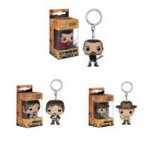 FUNKO Pocket Keychain The Walking Dead Characters Negan Daryl Dixon Rick Crimes Action Figure Collectible Model Christmas Toys