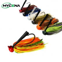 Mycena 12G/16G Calcio Jig Spinner Bait Weedless Jig Chatter Bait Richiamo di Pesca Chatterbait Wobbler Per Bass Attrezzatura da pesca