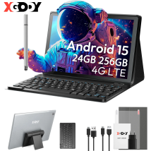 XGODY Globale Versione P60 Pro Android 15 Tablet PC 10 Zoll ultra-largi Display 90Hz 24GB (8+16) 256GB 8000mAh Akku Tablet