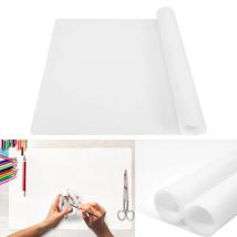 Dicke weiße Silikonmatte zum Basteln, große Matte für Tischschutz, Silikonfolie zum Basteln von Kunstharz, flüssige Farbe, Ton-Silikonmatte