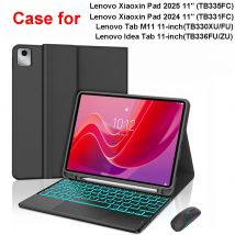 Funda para Lenovo Tab M11 de 11 pulgadas, funda para teclado Bluetooth para Xiaoxin Pad 11 en 2024/2025, para Lenovo Idea Tab 11 Smart Stand Cover