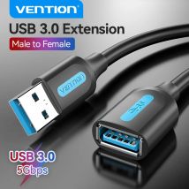 Przedłużacz USB 3.0 Vention Przedłużacz kabla USB 3.0 2.0 Przewód danych do komputera Smart TV Xbox