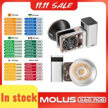 ZHIYUN oficial MOLUS X60 X60RGB 60W RGB COB luces de vídeo de bolsillo lámpara de relleno LED iluminación de fotografía portátil