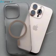Custodia traslucida per PC rigida opaca ultra sottile da 1,0 mm per iPhone 16 15 14 Plus 13 12 Pro Max Magsafe Cover di ricarica wireless magnetica