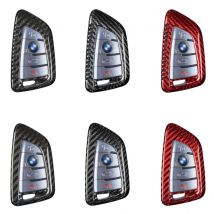 T-carbon Carbon Fiber Car Key Case Cover Fit For BMW F20 G20 G30 X1 G05 X6 X7 Key Fob Shell Car Interior Accessories