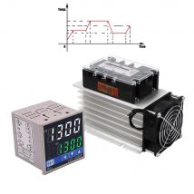 3-Phasen-4-Draht-programmierbarer Kurventhermostat mit 3-Phasen-SSR-Temperatur und Timer 2-in-1-PID-Temperaturregler zum Einweichen von Rampen