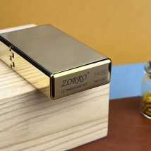 ZORRO Echte Domestic 538 Schmale Maschine Kleine Rüstung Quadratischer Kopf Verdicktes Messing Kerosin Feuerzeug Gadgets Raucherzubehör