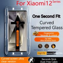 Xiaomi12sultra staubfreies gehärtetes Kabinen glas für xiaomi 12spro 12x Displays chutz folie xiaomi12pro 12Ultra Second Pasting Box Film