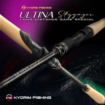 KYORIM ULTINA3 ZANDER Angelköderrute, 2 Abschnitte, FUJI SIC-Führung, Carbon-Rollensitz, Spinn-Gussrute