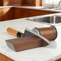 Ostrzałka do noży z rolką, magnetyczny uchwyt na noże, kamień diamentowy do ostrzenia z kątem 15 i 20 stopni, zestaw akcesoriów kuchennych z rolką.