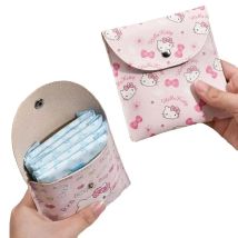 Hello Kitty Girl Borsa portaoggetti per assorbenti da donna Custodia per assorbenti Tovaglioli Borse per cosmetici Borsa portaoggetti multifunzione impermeabile