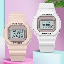 Synoke Digitaluhren Dame Sport leuchtende multifunktion ale wasserdichte Chrono Armbanduhr Mädchen Mode Student Uhr für Männer