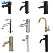 ULA G1/2 Waschbecken Wasserhahn Wasserfall Waschbecken Wasserhahn Heiß Kalt Wasser Mischbatterie Deck Montiert Badezimmer Wasserhahn Kran Waschbecken Wasserhahn