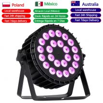 LSLYB Alluminio 24x18w RGBWA UV 6in1 Led Par Luce DMX Piatto Par Luce Luce Della Fase Per Bar Discoteca Club Festa illuminazione natalizia