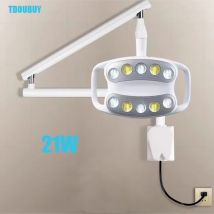 TDOUBUY Wandmontierte LED-OP-Untersuchungslampe, schattenlose Kunststoffchirurgie, orales Licht, Tierhandlung, Schönheit, Tattoo-Chirurgie-Lampe