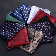 Vintage Paisley Men British Design Kwiatowy nadruk Kieszonkowa chusteczka Ręcznik na klatkę piersiową Akcesoria do garnituru