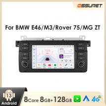 Radio Multimedia con Android para coche, reproductor inteligente con Carplay, para BMW E46, M3, 316, 323, 328, 318, Coupe, 320, 325, 330, 335