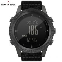NORTH EDGE APACHE-46 Orologio digitale da uomo Sport all'aria aperta Corsa Nuoto Orologi sportivi all'aria aperta Altimetro Barometro Bussola WR50M