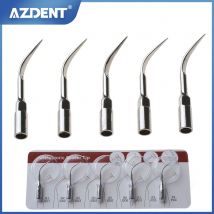 AZDENT 5 sztuk końcówka skaleru dentystycznego pasuje do EMS/WOODPECKER/SATELEC/DTE/NSK ultradźwiękowy skaler rękojeść Dental ultradźwiękowe końcówki skalujące