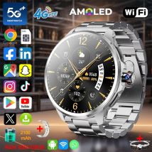 5G/4G Full Network Smart Watch 720*720 HD 1.95 inch Big Screen Video Call 8GB+128GB RAM Google Play WIFI GPS Sim Card Smartwatch